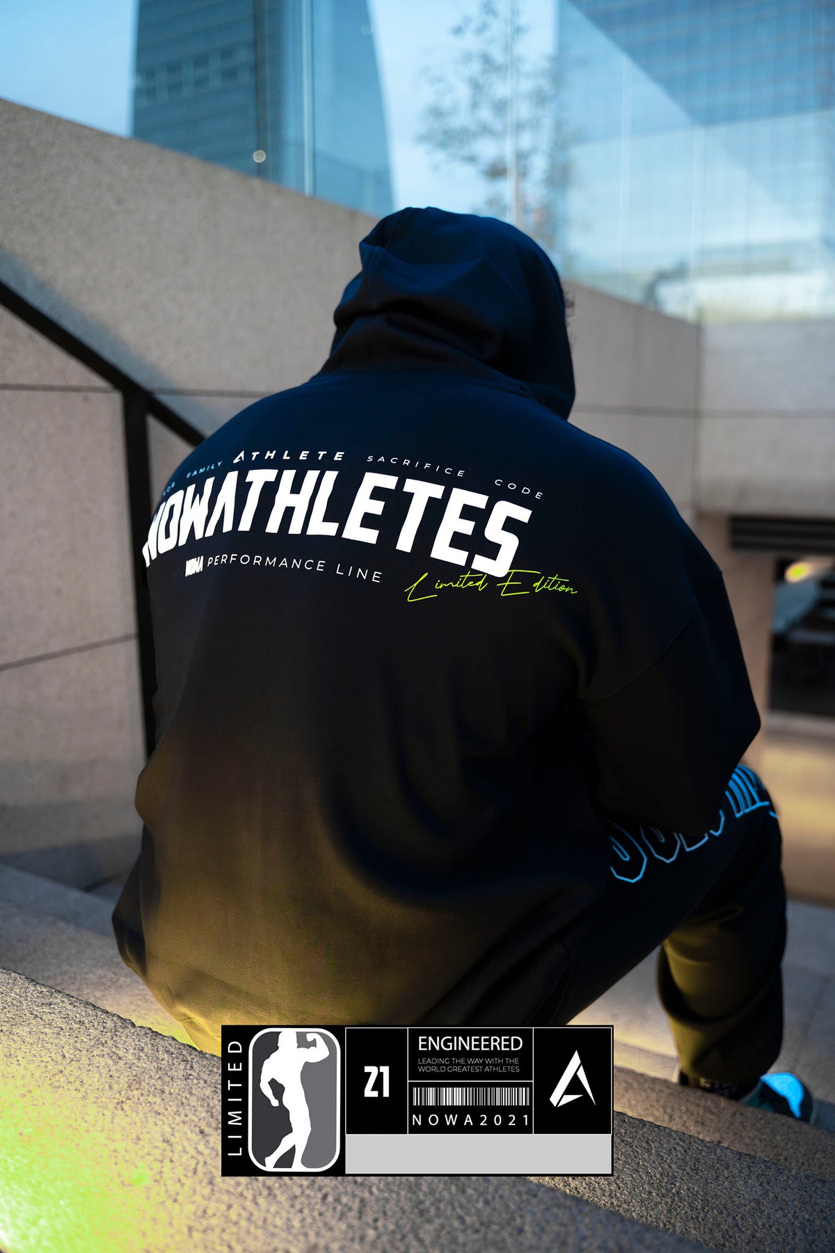 Sudadera Black Performance - Oversized