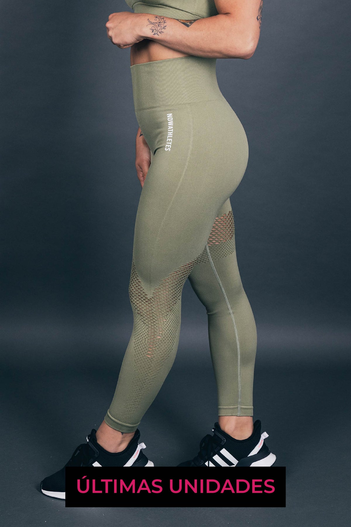 Wave Compression Leggings - Militar Green