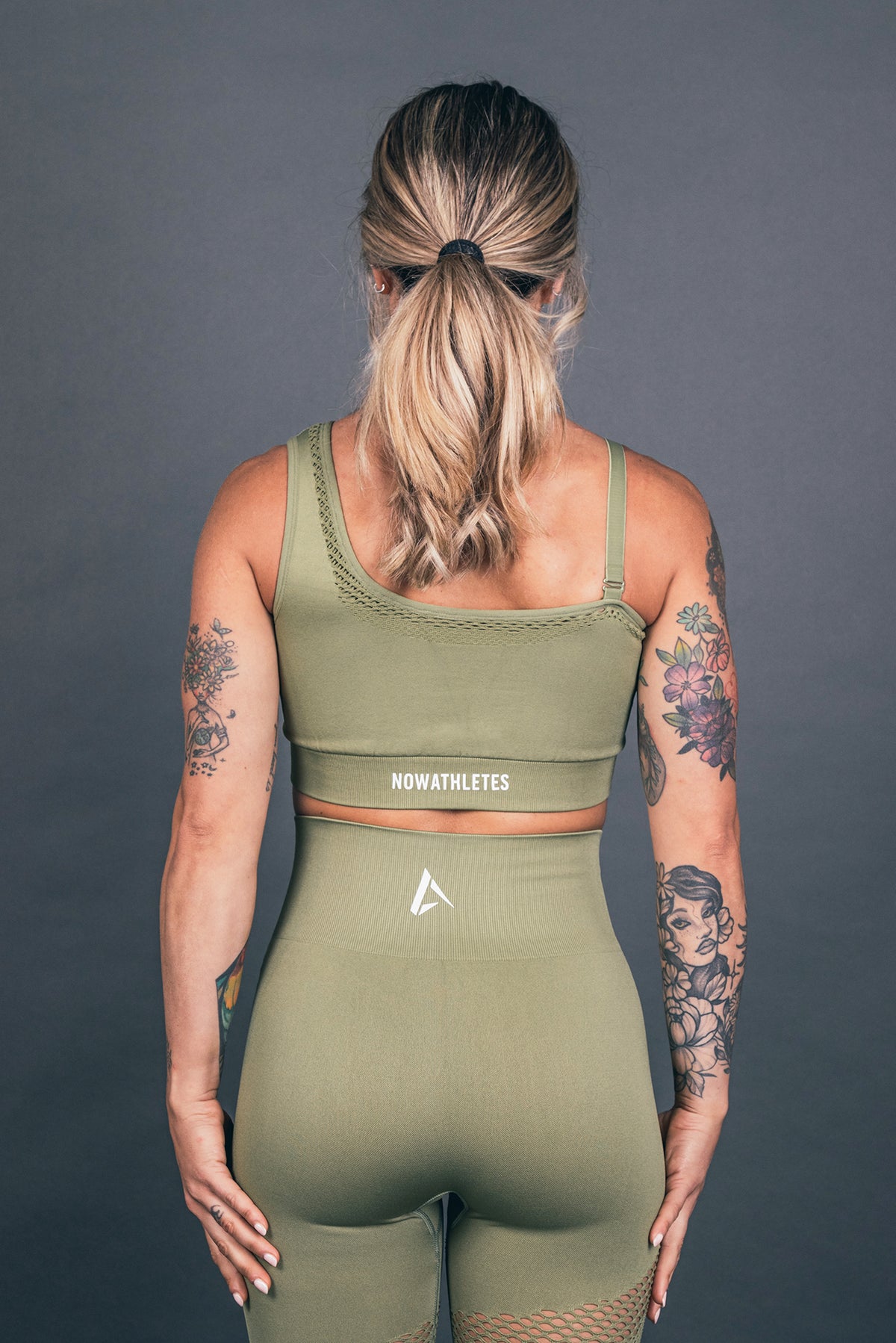 Wave Compression Sport Bra - Militar Green